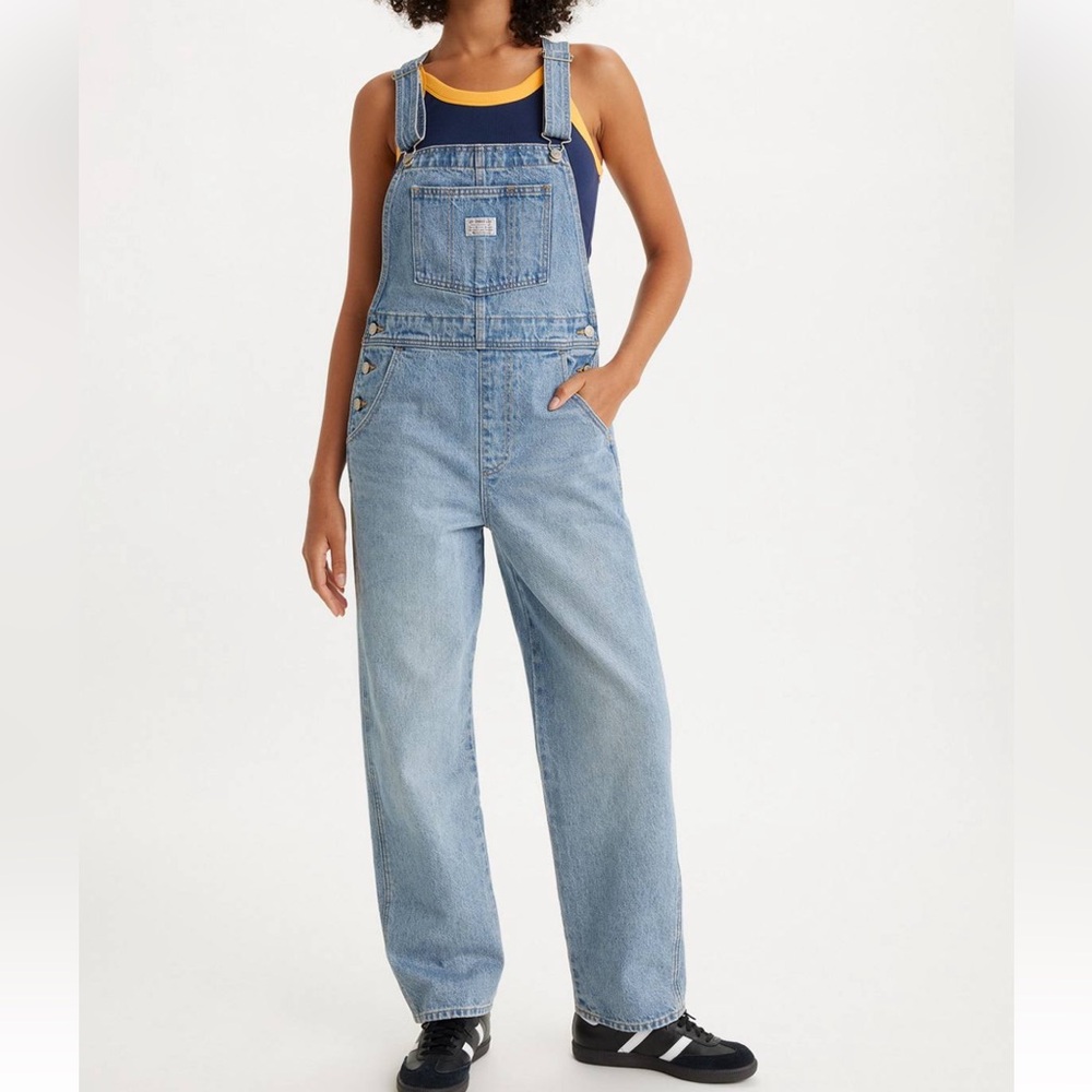 Levis Vintage Light Blue Denim Overalls